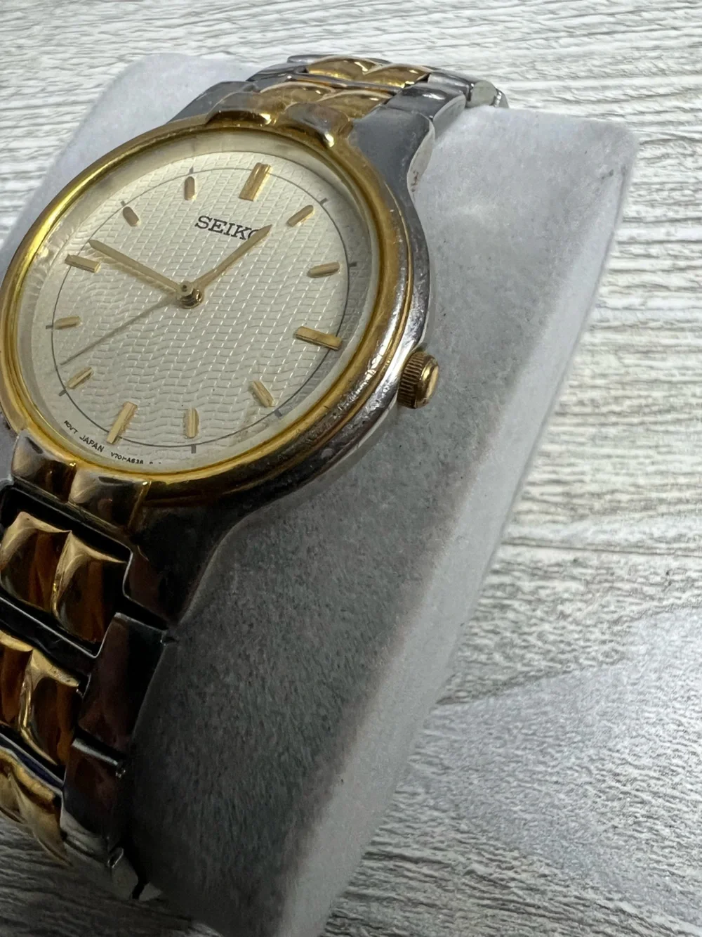 Seiko Two-Tone Gold & Silver Men’s Dress Watch - Cream Dial